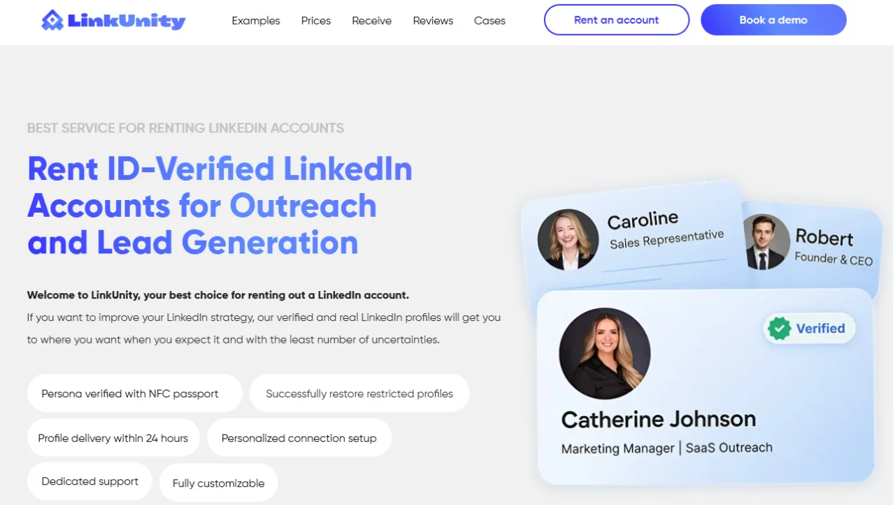LinkUnity homepage
