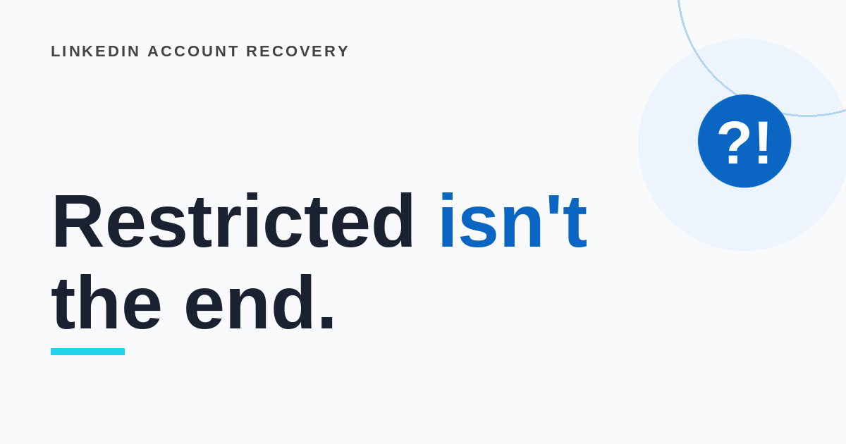 Your LinkedIn Account Is Restricted: What to Do (2026 Recovery Guide)