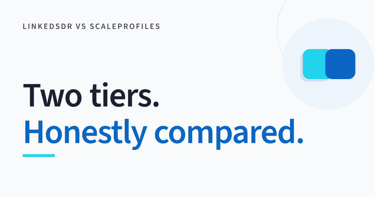 LinkedSDR vs ScaleProfiles: Which LinkedIn Rental Fits You? (2026)