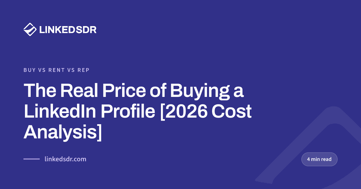 The Real Price of Buying a LinkedIn Profile [2026 Cost Analysis]